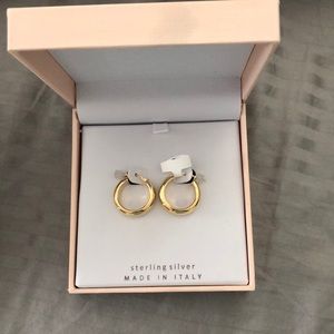 Mia Fiore gold colored hoop earrings